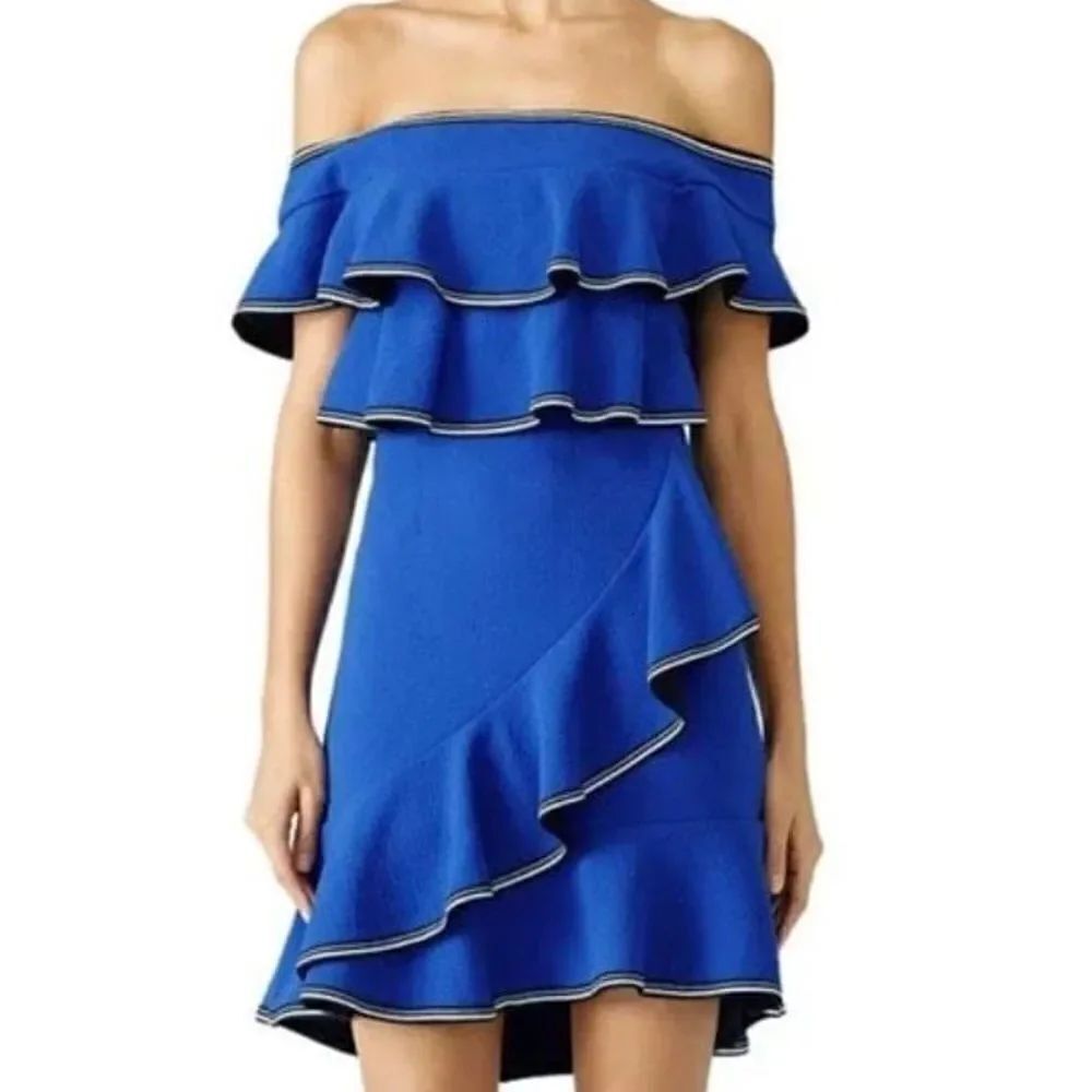 Rebecca Vallance Ruffle Mini Dress